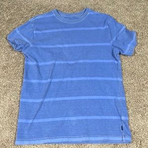 American eagle small blue striped men’s barely worn tee shirt.